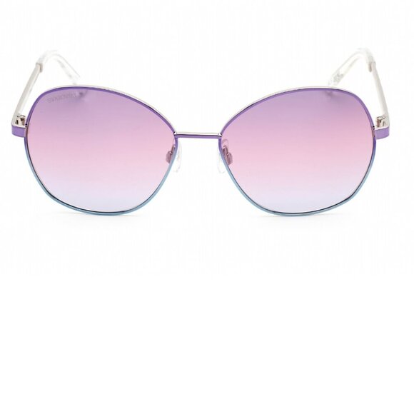 Swarovski Pastel Gradient round metal Sunglasses brand new in case - Picture 15 of 15